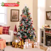 Costway180CM Optic Fibre Christmas Tree with 220 Branch Tips and 8 Lighting Modes