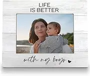 FLDAS Life is Better with My Boys Picture Frame 8x10, The Boys Picture Frames, Mom of Boys Photo Frame 5X7, The Boys Picture Frame, Mothers Day Gifts for Mom from Son, Fathers Gifts from Son