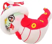GALPADA 2025 Cute Plush Snake Pendant Zodiac Snake Figurine for Lunar Year Decorations Soft Cartoon Luck Charm for Spring Festival Celebrations Portable Keychain Accessory