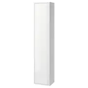 ÄNGSJÖN high cabinet with door, high-gloss white, 40x35x195 cm
