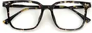 Saraudy Clear Glasses for Women, Prescription Glasses Frame with Metal Hinges, Full Rim Acetate Eyeglasses