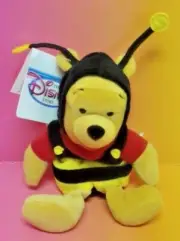 8" Brand New Disney Store Plush Beanie - Winnie Pooh Bumble Bee - NWT Rare
