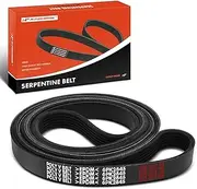 A-Premium Engine Serpentine Drive Belt Compatible with Ford, Buick, Oldsmobile & Pontiac Cars - F-250, F-350, F-59 Commercial Stripped Chassis, E-350 Econoline Club Wagon, Skylark, Cutlass Calais