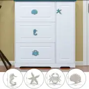 Metal Starfish Shell Knobs Cabinet Drawer Cupboard Handle Pulls Home Furniture