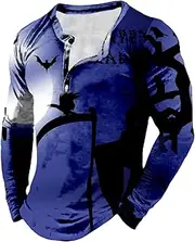 [Generic] Halloween Pattern Printed Pullover Tops Undershirt Scary Fun Sports Sweat Absorbent Breathable Top