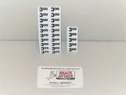 (25) SNACK VENDING MACHINE $3.00 / $3.25 PRICE LABELS - Free Ship!