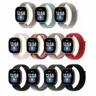 Sport Woven Nylon Hook & Loop Watch Band Strap For Fitbit Versa 3 / Fitbit Sense