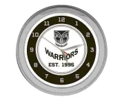 NRL New Zealand Warriors EST 1995 Rugby League GLASS NEON Clock