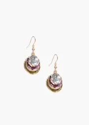 [Taking Shape] Taking Shape Layered Enamel Earrings in Multi - Women's Accessories Multi