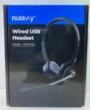 Nuluxy - Single Sided - USB - Wired PC Adjustable Headset Headphones - New&Boxed