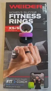 Weider Women's Silicone Fitness Rings XS/S Fits Sizes 4-6 , Workout Accessory