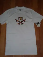 DC Shoes Ellipse White T-Shirt Size Small Brand New