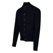 [Altea] Altea Mock-neck Buttoned Cardigan M BLUE