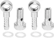 Banjo Bolt Washer Kit, 8mm Stainless Steel Brake Line Fittings with Seal Washers for 4‑5mm Fuel Hose, Outlast and Oxidatio Resistant