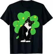 St Saint Patrick's Day Tuxedo Cat Men Women Great Gift T-Shirt S-3XL