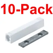 BLUM 10-Pack TIP-ON In-Line Adapter Plate Large Size, White