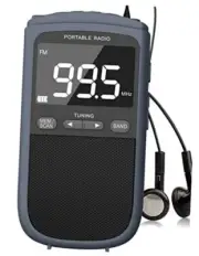 AM FM Walkman Radio:900mAh Rechargeable Portable Transistor Pocket Radio with