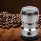 Stainless Steel Electric Coffee Grinder Transparent Lid Grain Mill Cereal