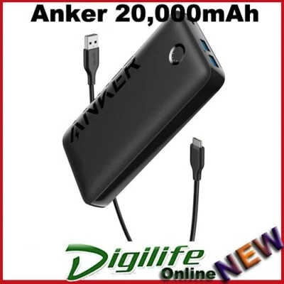 Anker 335 PowerCore 20,000mAh Power Bank, 20W PD Charger 1xUSB-C 2xUSB-A
