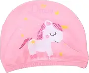 Cartoon Design Children's Swimming Cap Toddler Hat for Boys Girls Outdoor Wide Brim Sun Hat Bathing Cap