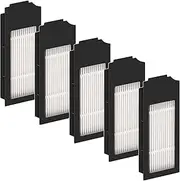 (5 Pieces) Replacement HEPA Filter Compatible With ECOVACS DEEBOT N20 plus/ N20 Pro Plus/ X1 Omni/ T10/ T10 Plus/ T10 Turbo/ T10 Omni Robot Vacuum Cleaner Filter Kit