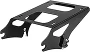 Mofun Detachable Tour Pack Mounting Rack Trunk Mount Compatible with Harley Touring Road King Electra Road Street Glide 2014-2024 Gloss Black