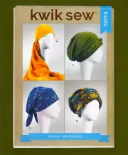 Hats, Headwrap, Turban Sewing Pattern~7 Variations (Sizes S, M, L) Kwik Sew 4282