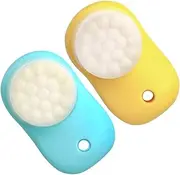 GANAZONO Dual-sided Facial Brush Silicone Cleansing Brush for Face Gentle Exfoliation for Women and Travel