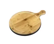Wilmax England 37.5x28cm Bamboo Serving Paddle Cheese Board w/ Handle Natural