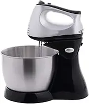 Stand Mixer, Kitchen Electric Mixers with 5-QT Stainless Steel Mixing Bowl, Dough Hook, Wire Whisk, and Beater Attachments for Most Home Cooks