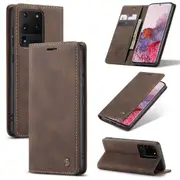 CaseMe Samsung Galaxy S20 Ultra Classic Folio Case Cover G988 Skin [Coffee]