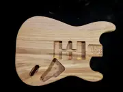 ST Guitar Body, Hardtail, MADE IN USA - ONE PIECE BLACK WALNUT - #2-003