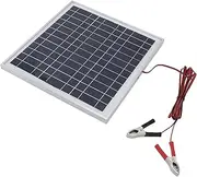 Portable 50W Monocrystalline Silicon Solar Panel for Camping, Hiking & RV with 3M Cable and Battery Clips