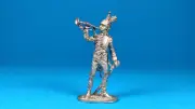 TIN soldiers 54 mm of Trumpeter of the Guards Dragoons. France 1806. Scale1:32
