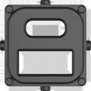 Clipsal Pro Series, socket cap for USB charger, 2 gangs, type A + C, Black - 40E2USBACCAP-BK