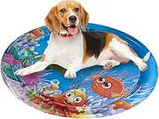 Water Sensory Play Mat,Pets Babies Cartoon Play Water Pad | Cool Fun Playing Sleeping Waterbed Home Outside Entertainment for Small Medium Large Kitten Puppy