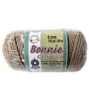 Pepperell Bonnie Craft Cord Cinnamon 6mm x 100yd Crochet Macrame Weaving