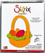 Easter Basket & Eggs Sizzix Originals Die 655016 NEW!