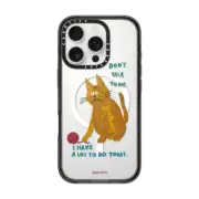 iPhone 16 Pro Impact Case MagSafe Compatible Nyanchu the busy cat