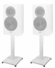 Pair 21” Steel White Stands For Revel Concerta2 M16 Bookshelf Speakers