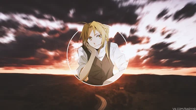 Anime fullmetal alchemist edward Playmat Gaming Mat