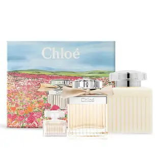 Chloe' 春遊花漾同名典藏禮盒(同名女性淡香精75ml+身體乳100ml+隨行香氛5ml)-香水公司貨【美麗購】