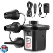 SLOOSH Electric Air Pump for Inflatables, Quick-Fill Inflator Deflator with 3