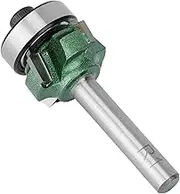 Edge Trimming Bit, Cutter Edge Trimmer Router Bit 4 Teeth Woodworking Edge Trimmer Router Bit, Tungsten Steel Teeth Industry for Trimming(1/4 * R1)