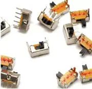50PCS Switch ON/OFF SK12D07VG3 1P2T Right-Angle 4.5x8.6mm 3-pin DIP Through-Hole