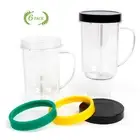 6Pcs 16OZ Replacement Cups Part Compatible with 250W Magic Bullet Blender AU