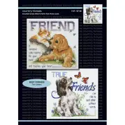 Best Friends Cross Stitch Charts by Country Threads, True Friends & A Friend FJP