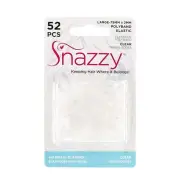 Snazzy Ouchless Mini Crystal Clear Polyband Rubber No Metal Elastics Bands...