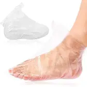 100 Pcs Disposable Plastic Foot Covers Paraffin Bath Liners for Spa Pedicure
