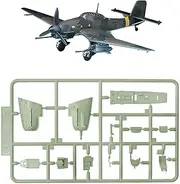 Simulation DIY Aircraft Model 1:72 WWII German Stuka Ju 87G-1 Bomber Plane Model (Unassembled Kit)